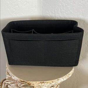 Purse/handbag XL insert organizer - Black Fabric Storage Bin. New never used